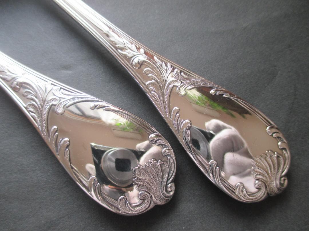 極美品☆仏蘭西高級銀器クリストフルシルバー テーブルスプーン2本セット　マルリー