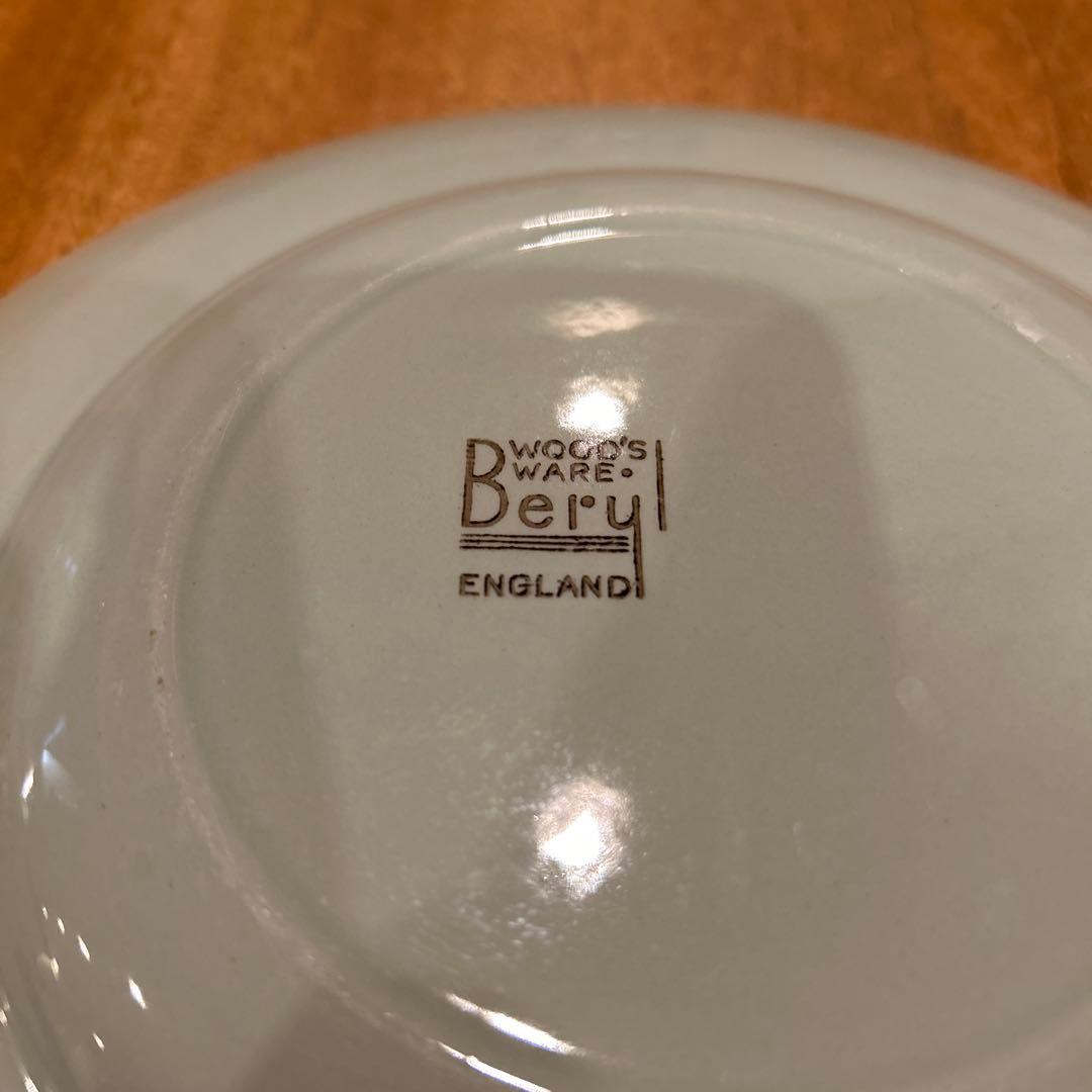 イギリス製WOODSWARE プレート　ベリー　3枚　ビンテージ