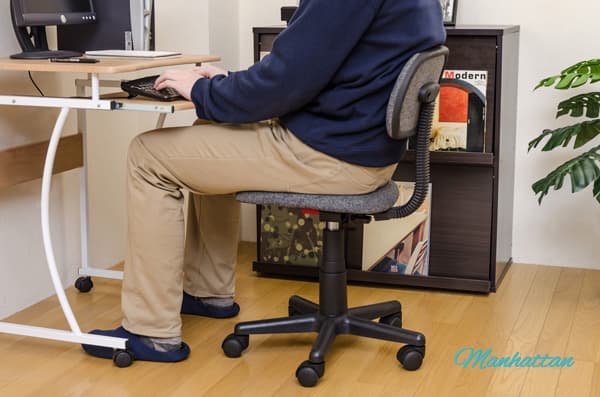 オフィスチェア　BK/BL/GR/RD