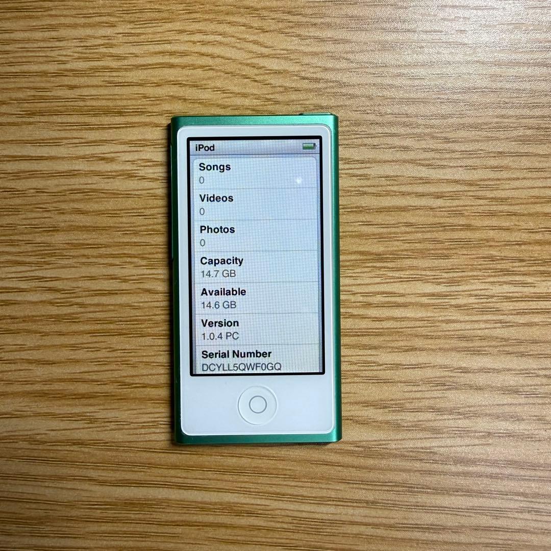 ☆動作確認済 iPod nano 第7世代 グリーン Bluetooth