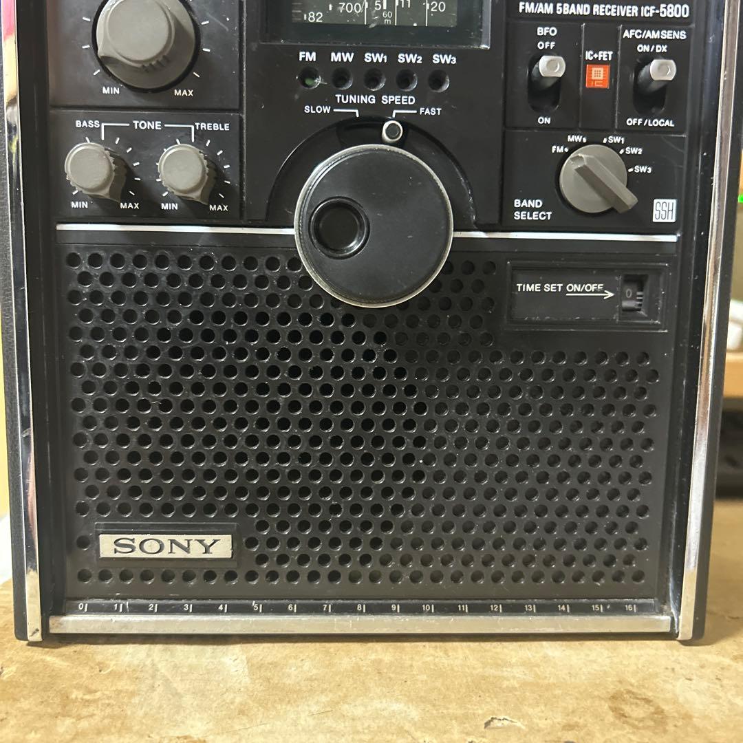 SONY ICF-5800 スカイセンサー BCLラジオ 動作品 ジャンク