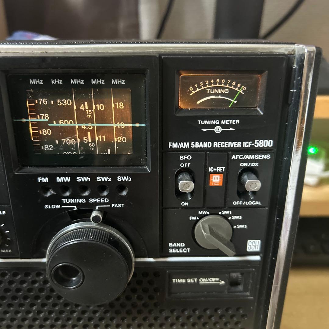 SONY ICF-5800 スカイセンサー BCLラジオ 動作品 ジャンク