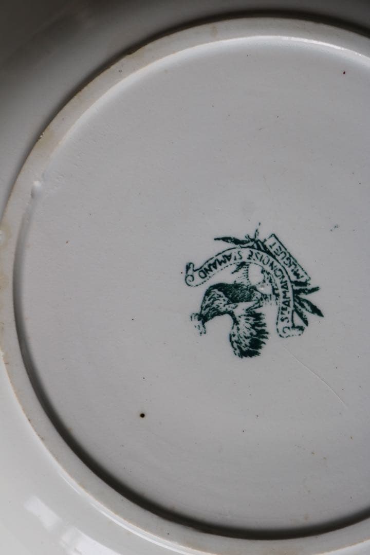 フランス　アンティーク スズラン　プレート　カロット皿　深皿