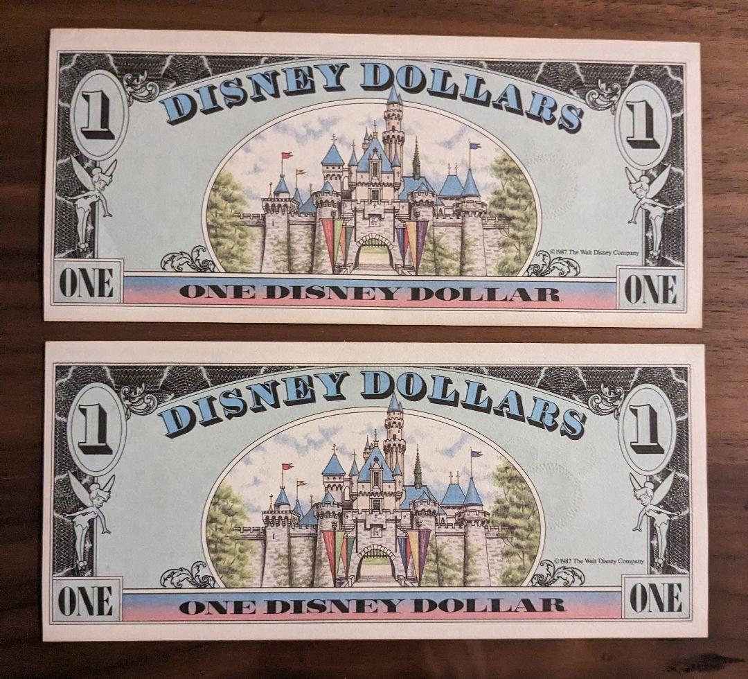 ☆希少初版連番　折なし美品☆DisneyDollars ディズニーダラー　87