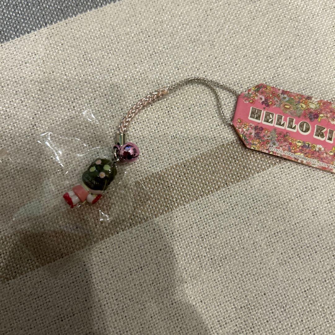 ハローキティ　フルールキティ　根付　ストラップ　レア