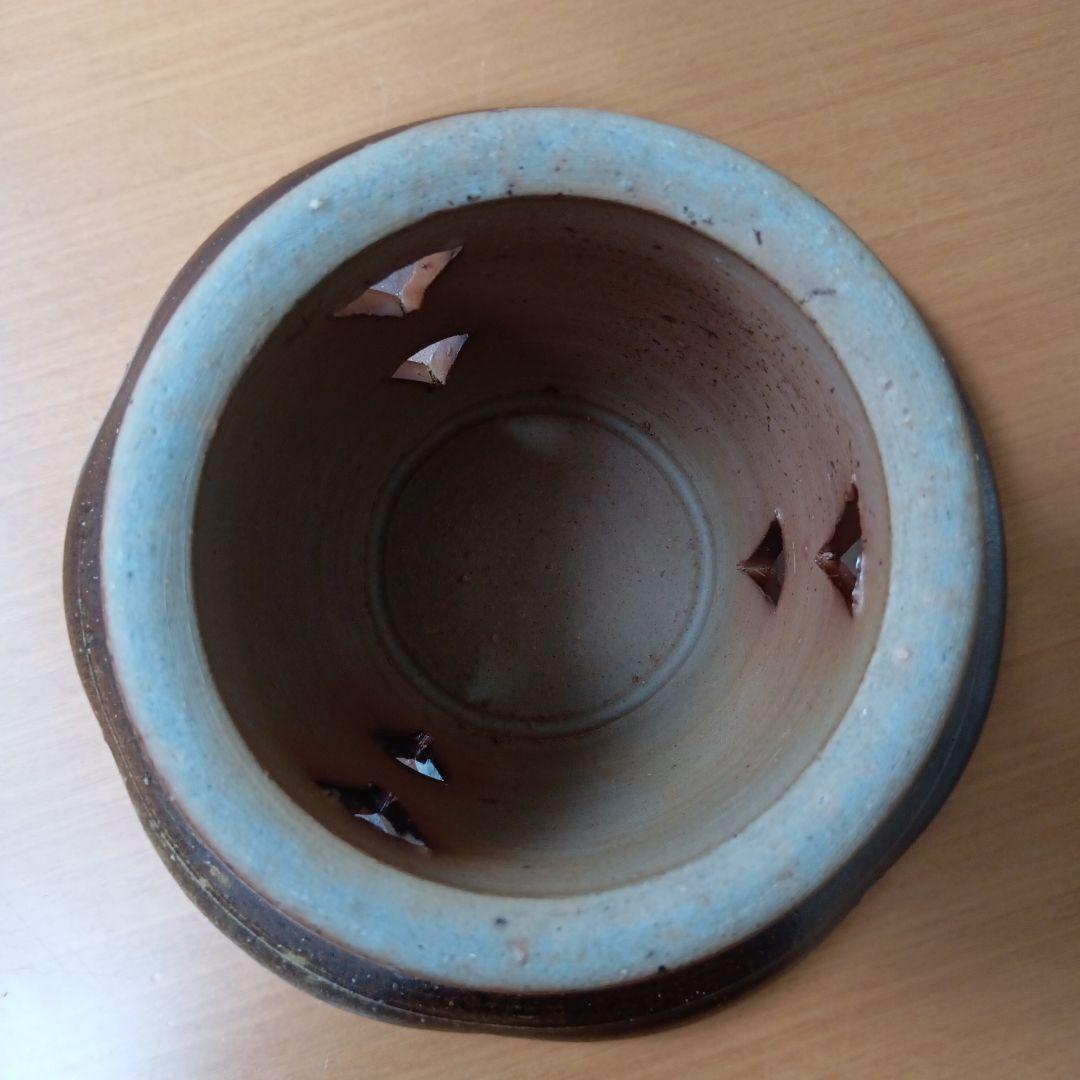 備前焼　高台皿　足つき　　お皿