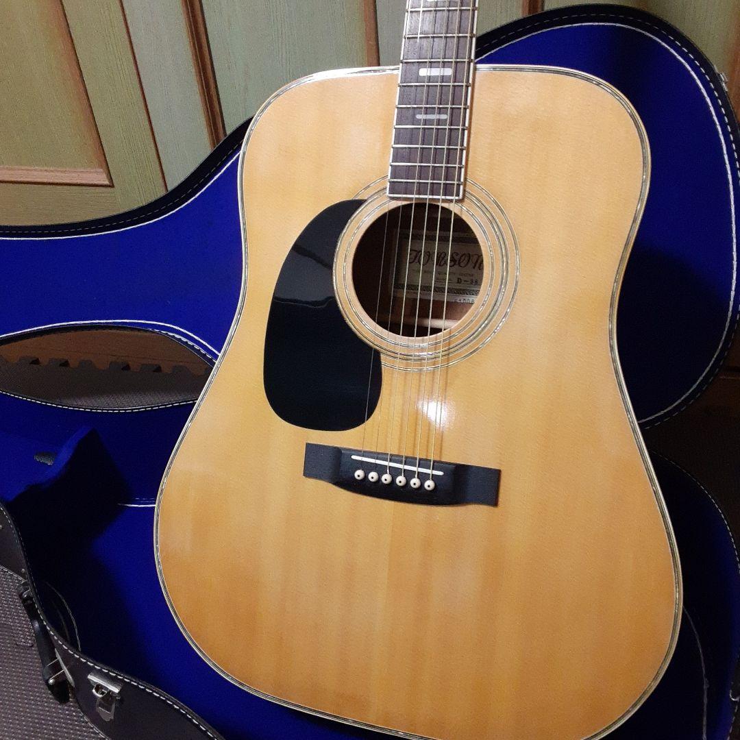 レフティー美品トムソンD38 　スリーピースギター ケース付