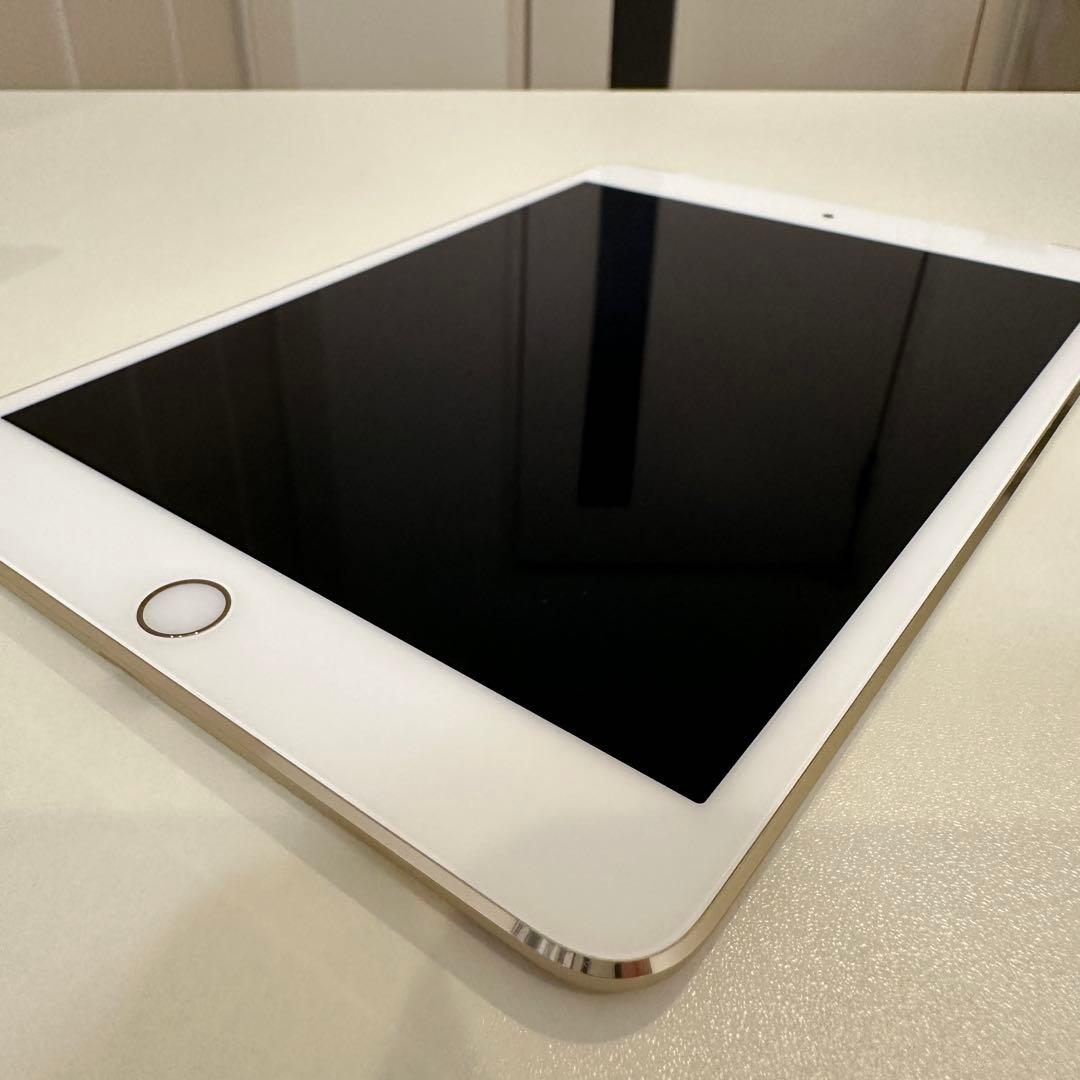 iPad mini4 Gold バッテリー良好 Cellularモデル SBM系