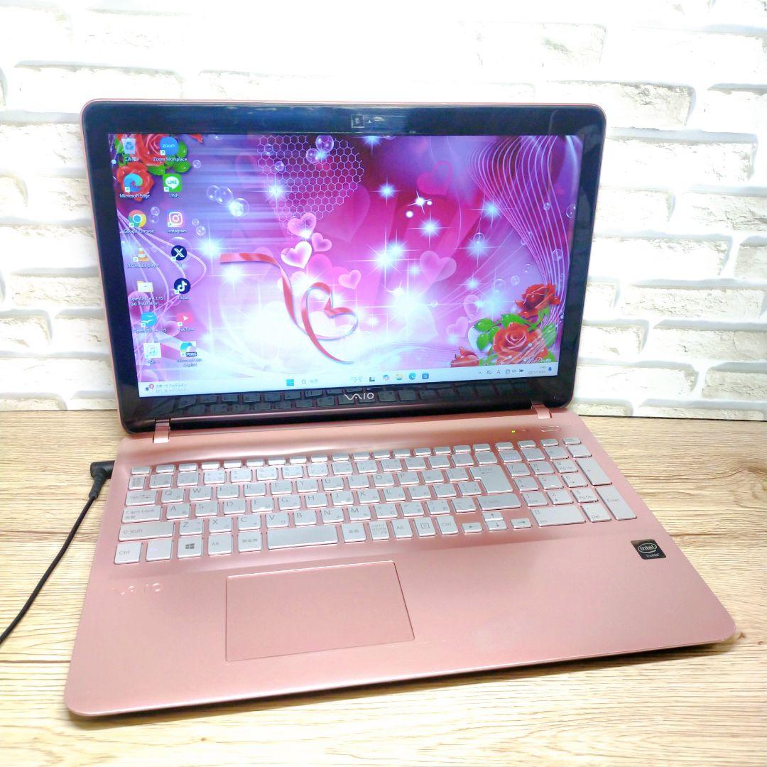 初心者向け☆安心のWindows11☆ピンクのVAIOノートPC