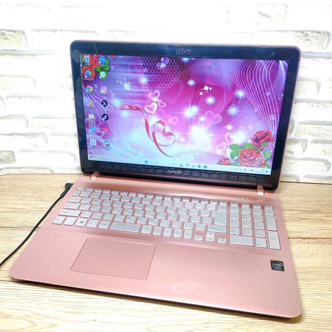 初心者向け☆安心のWindows11☆ピンクのVAIOノートPC