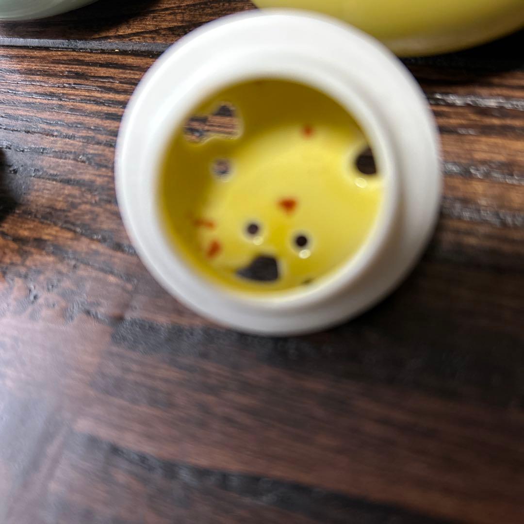 ✤未使用✤【深川製磁　FUKAGAWA 】有田焼　香炉 黄磁釉　兎　共箱・灰付