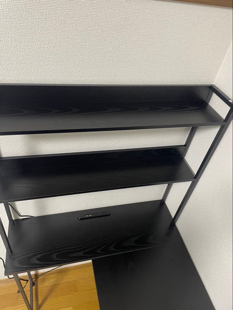 「Amazon入荷未定品早い者勝ち」超希少品 L字デスク ブラック 幅120cm