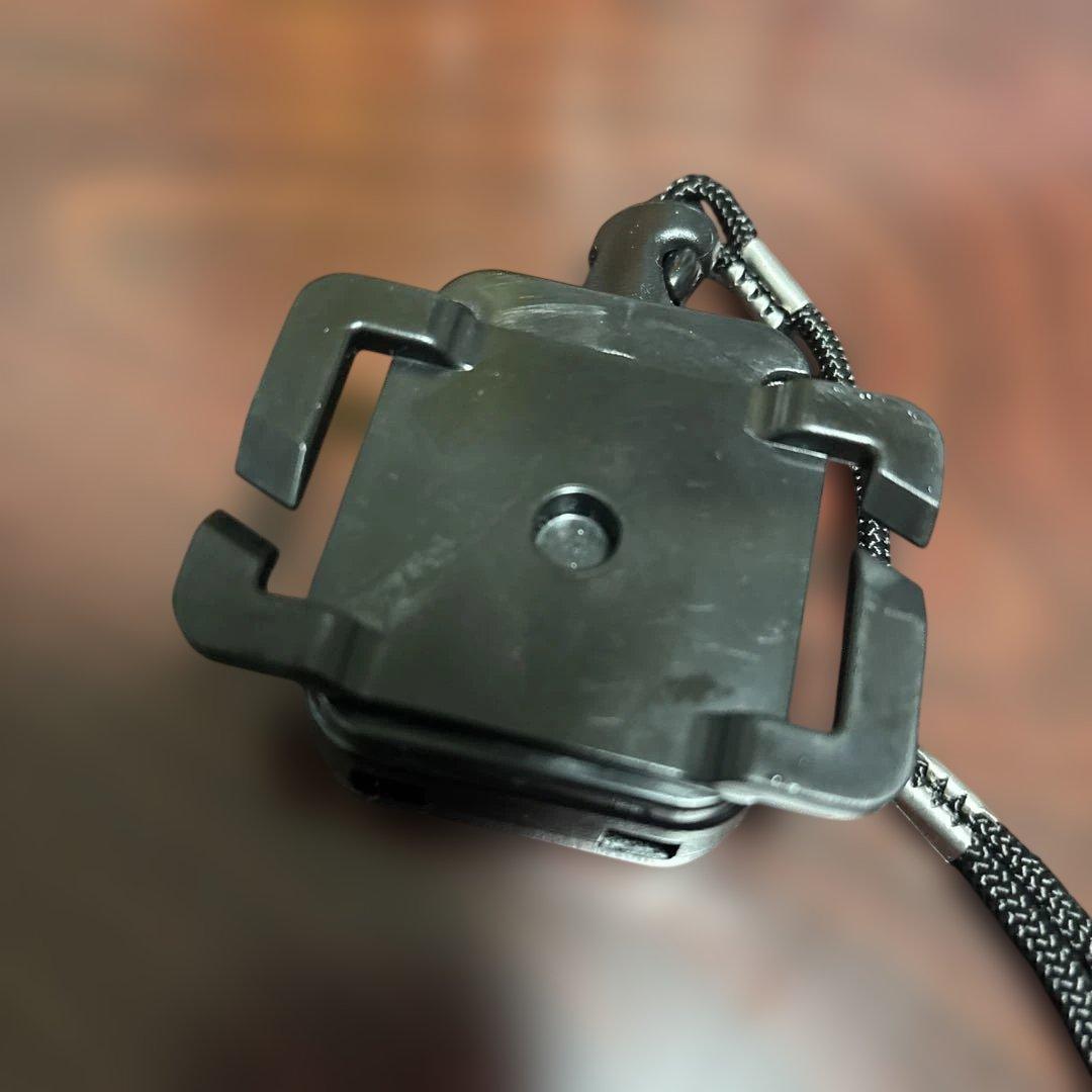 ギアキーパー（Gear Keeper）、MOLLE PALS対応、拳銃吊り紐 黒