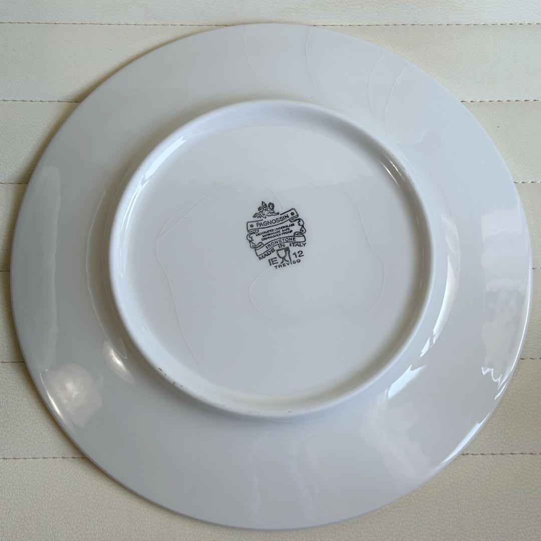イタリア製　PAGNOSSIN イエロー　大皿　５枚セット　ディナープレート