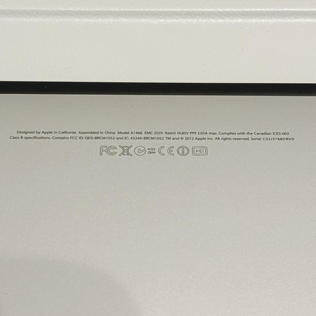 【未使用級】Apple MacBook Air 13インチ A1466 2012