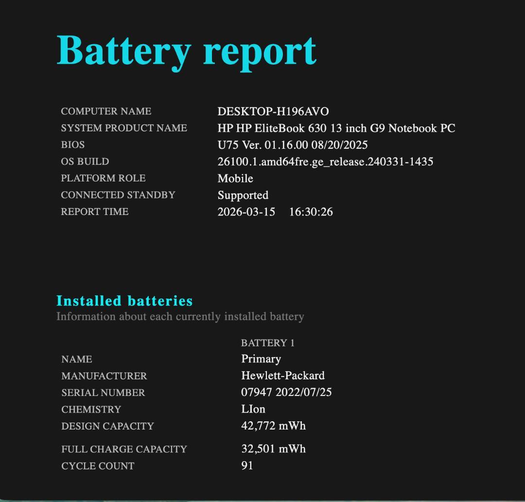 12世代 HP EliteBook 630 G9、16GB、512GB、ジャンク