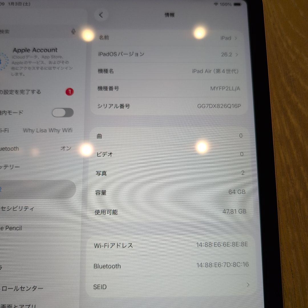 Apple iPad Air 第４世代 Pink ピンク 4th 本体