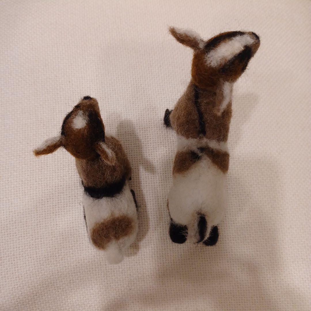 仔山羊兄弟(羊毛フェルト)