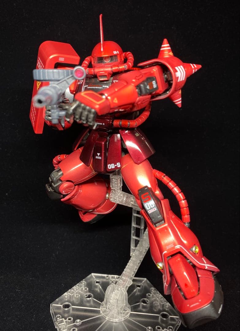 【ガンプラ完成品】　MG ザクⅡ （シャア専用Ver.2）