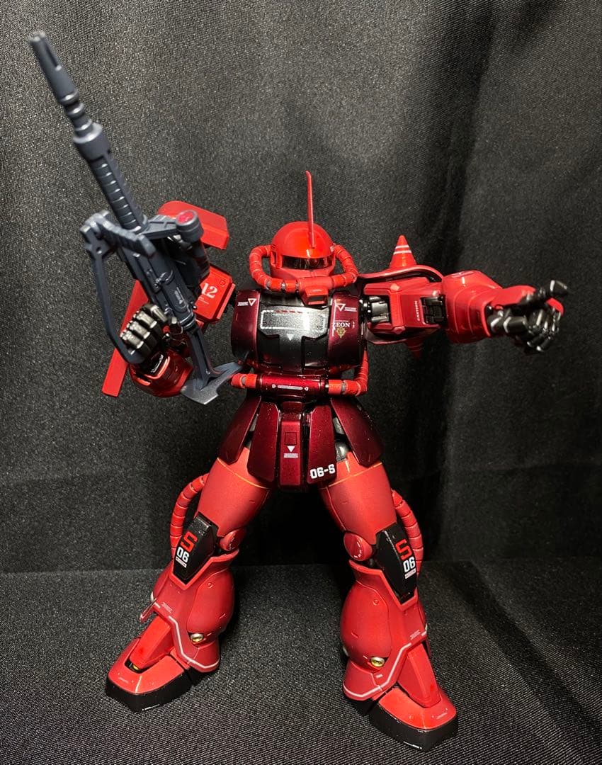 【ガンプラ完成品】　MG ザクⅡ （シャア専用Ver.2）