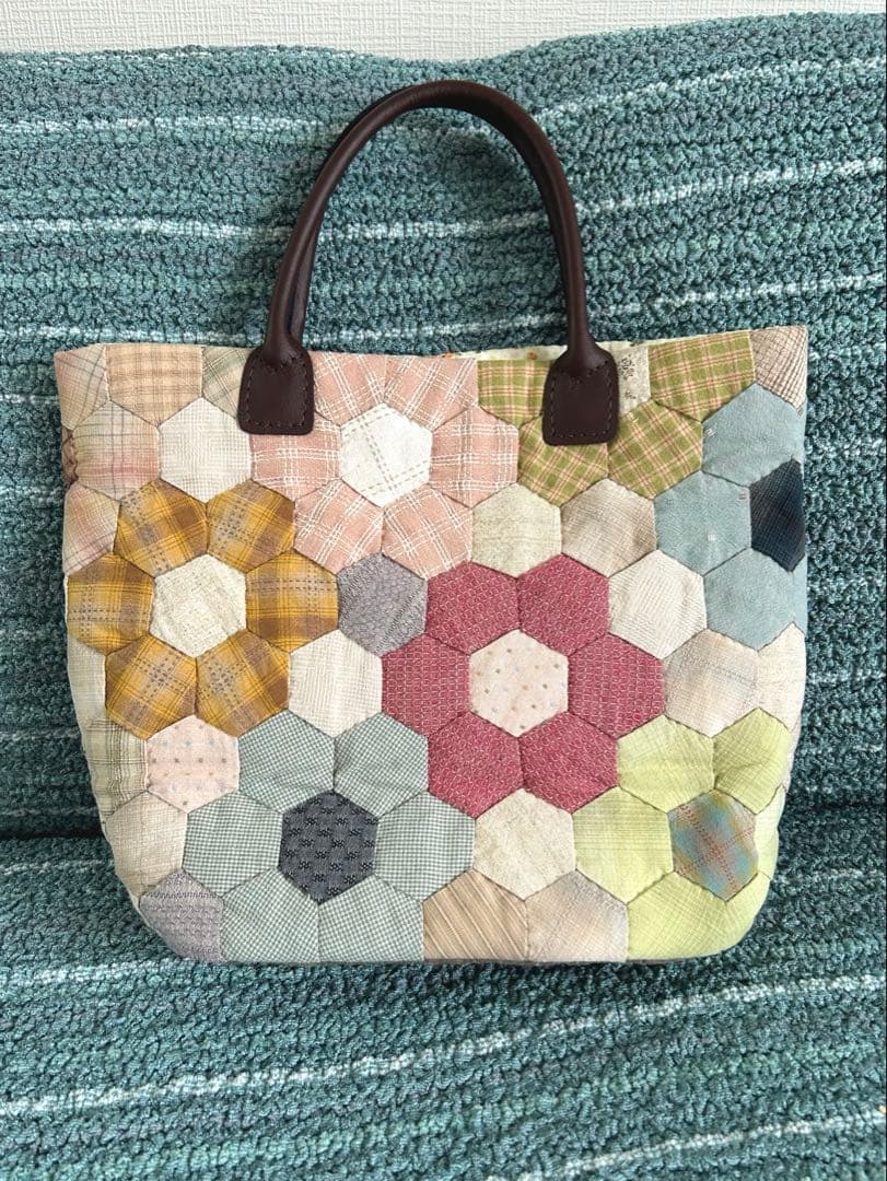 パッチワーク スーちゃん&犬 おばあちゃんの花園 トートバッグ