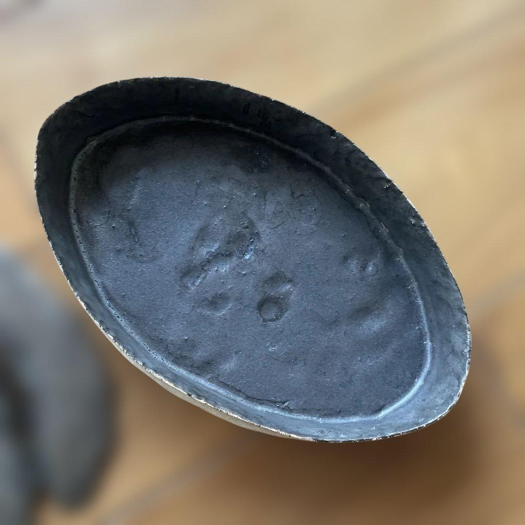 泉田之也　積層フタモノ　楕円　ギャラリーカード付き　茶器　茶盤