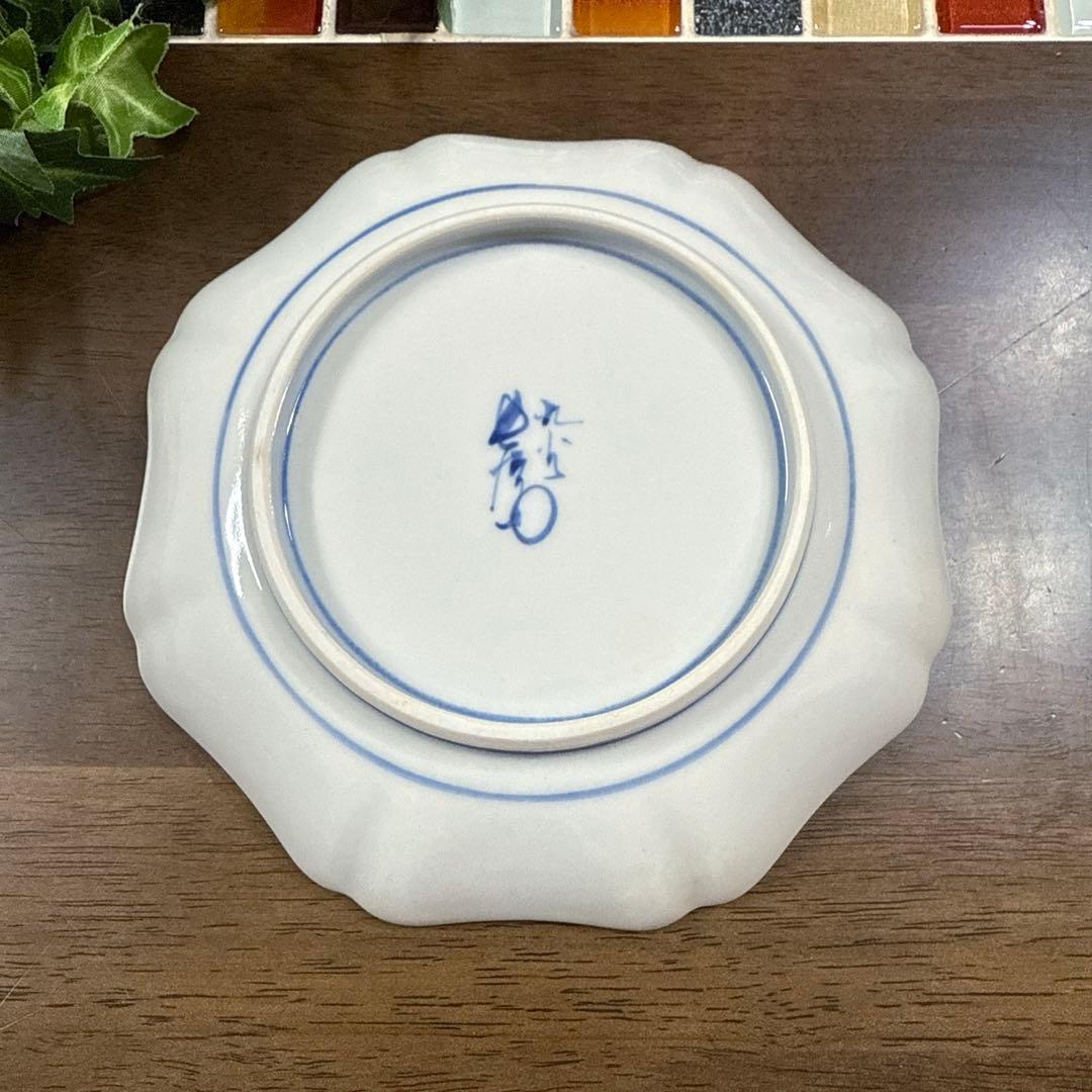 【九谷焼】上出 長右エ門窯　銘々皿 5枚組　共箱入り