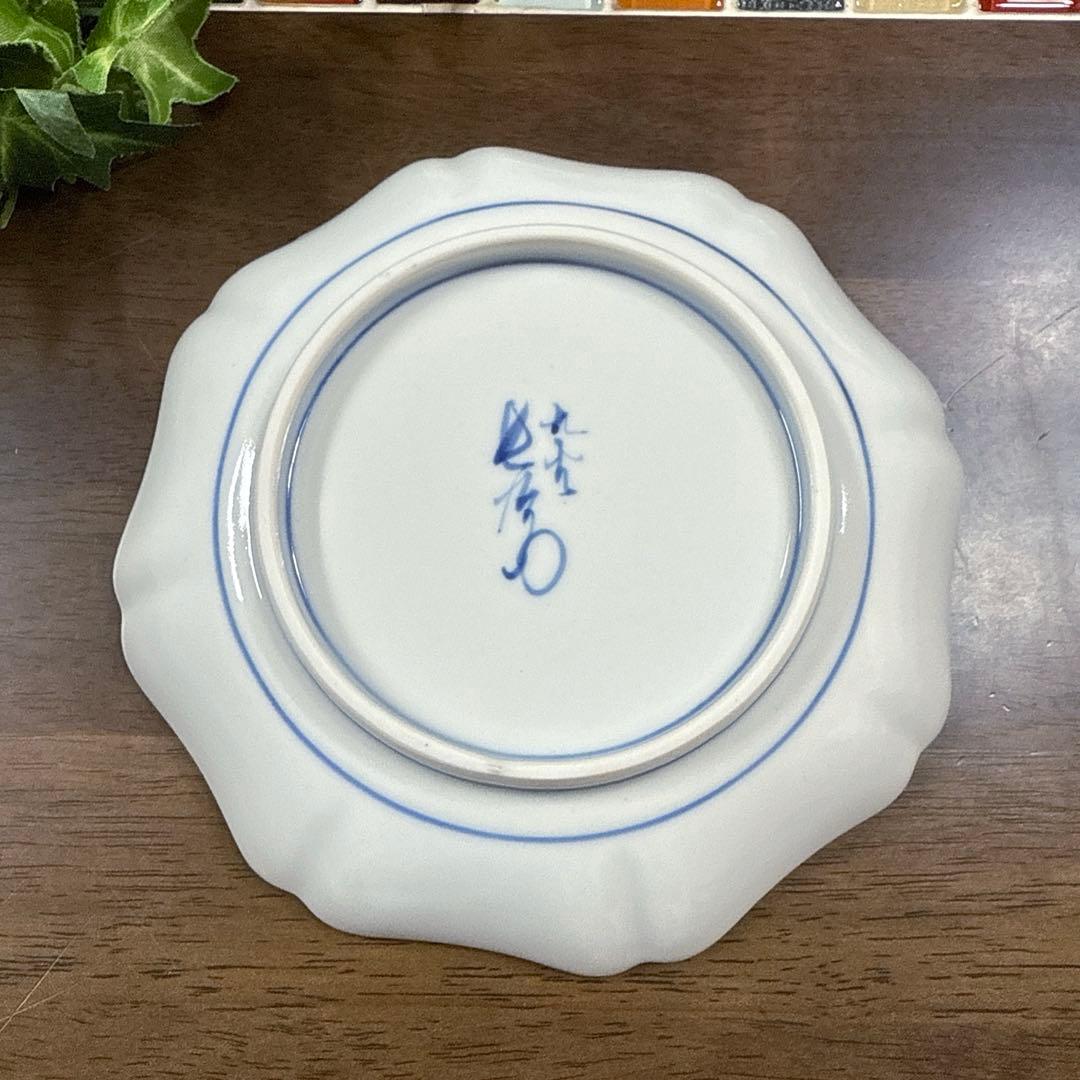 【九谷焼】上出 長右エ門窯　銘々皿 5枚組　共箱入り