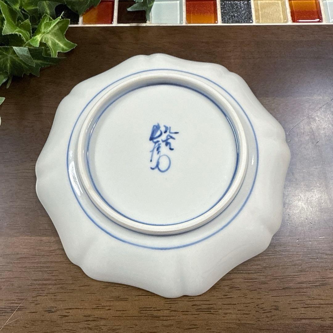 【九谷焼】上出 長右エ門窯　銘々皿 5枚組　共箱入り