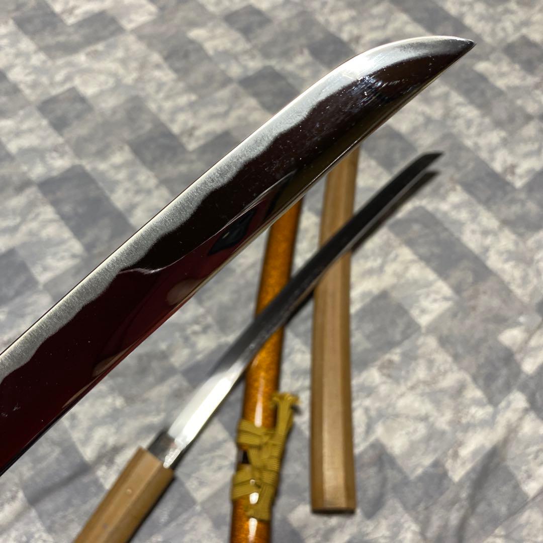 格安模造刀 拵えと白木鞘の脇差2本