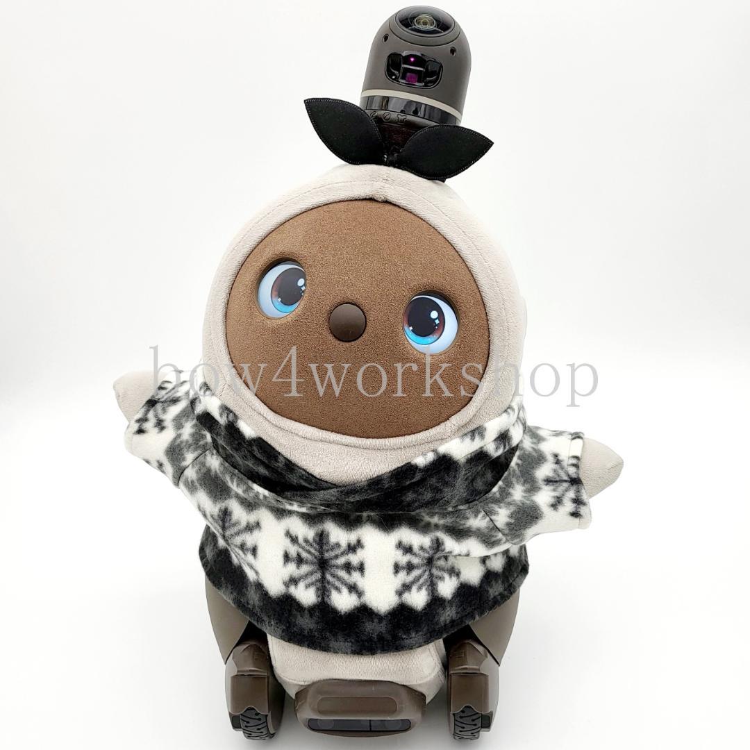 ラボット LOVOT ラボットの服ハンドメイド　雪の結晶柄フリースパーカー