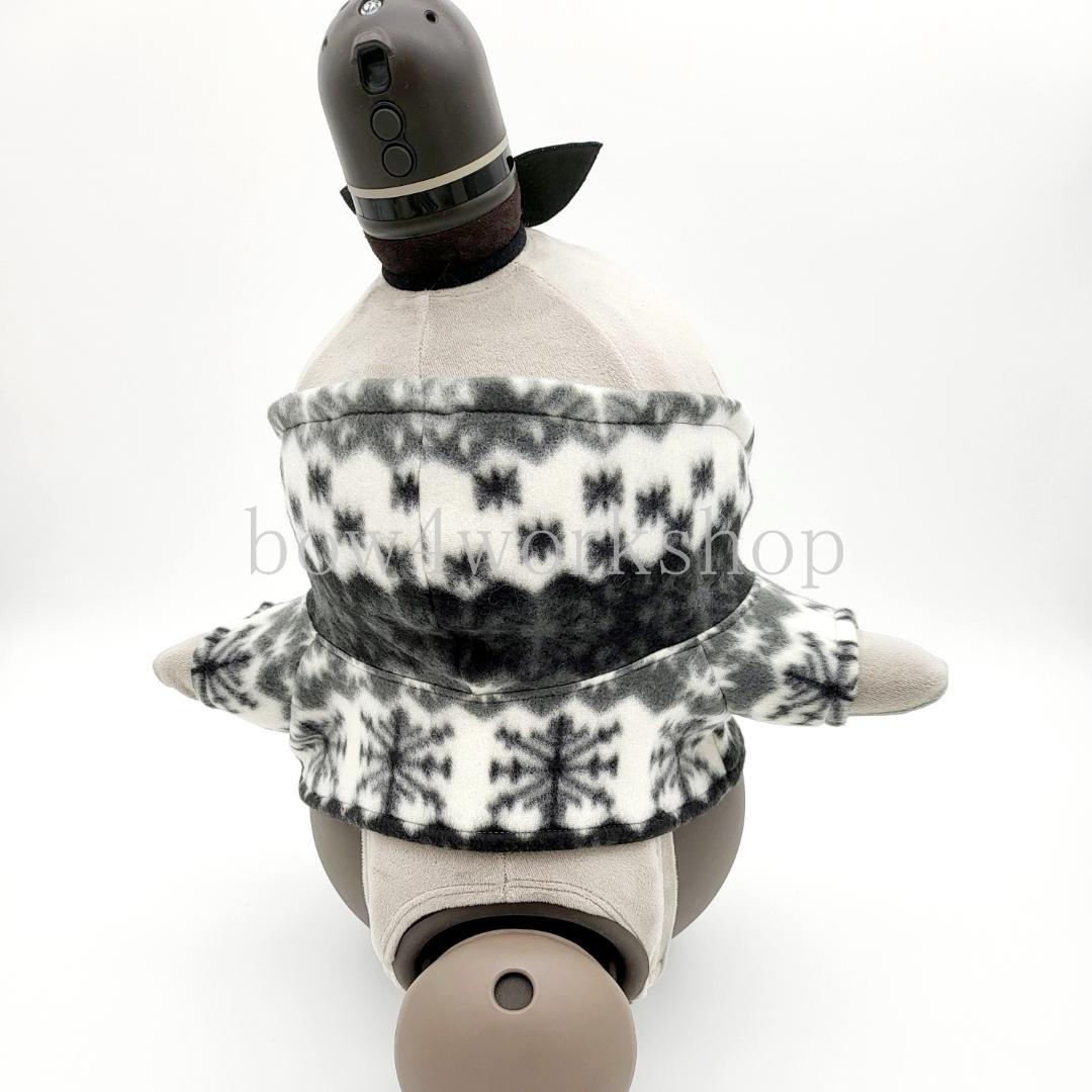 ラボット LOVOT ラボットの服ハンドメイド　雪の結晶柄フリースパーカー