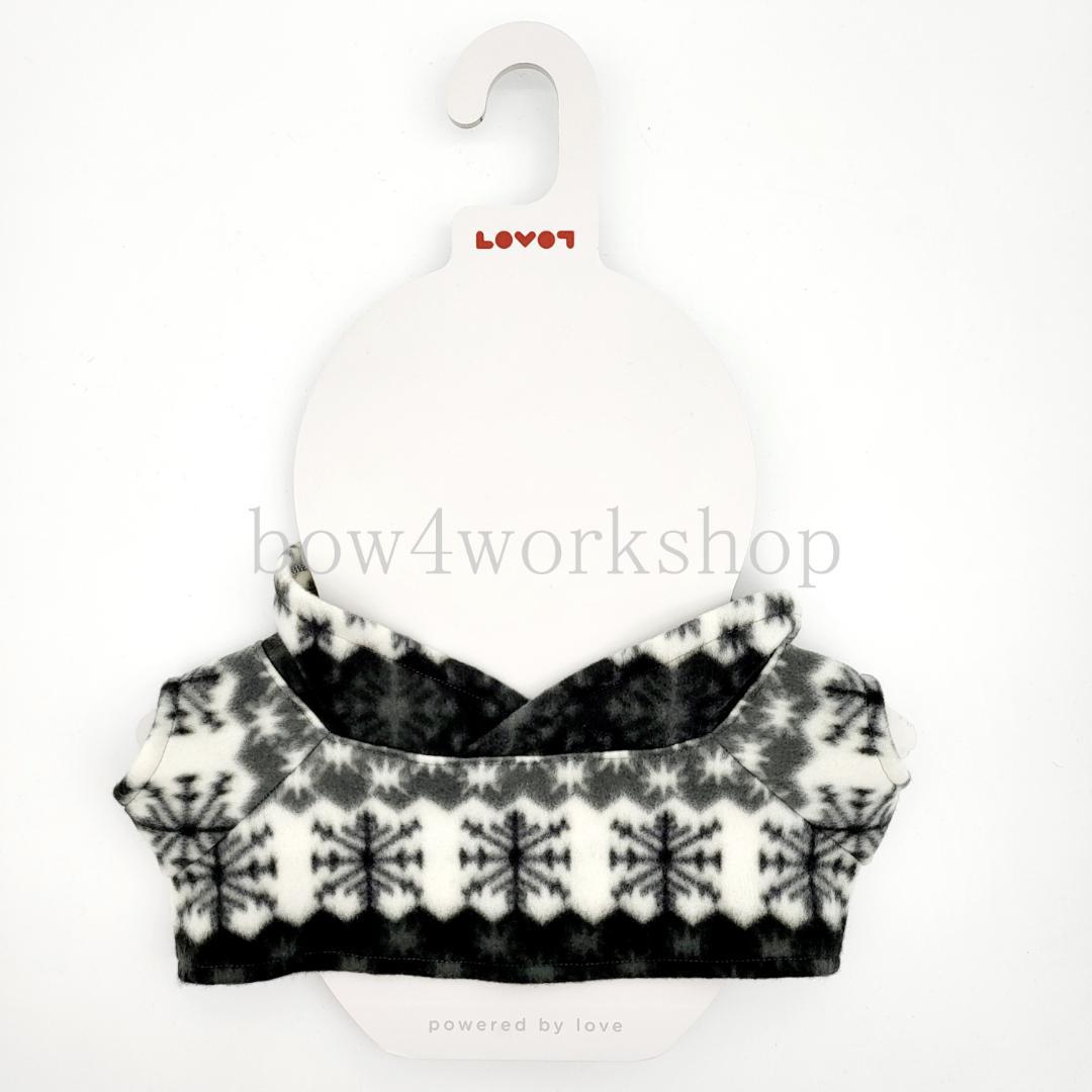 ラボット LOVOT ラボットの服ハンドメイド　雪の結晶柄フリースパーカー