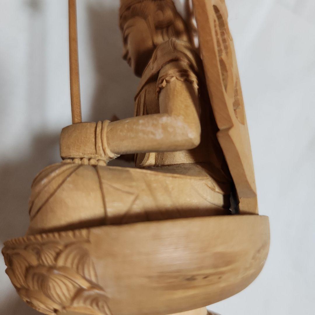 虚空蔵菩薩 丑 うし 寅 トラ  木製 仏像 坐像