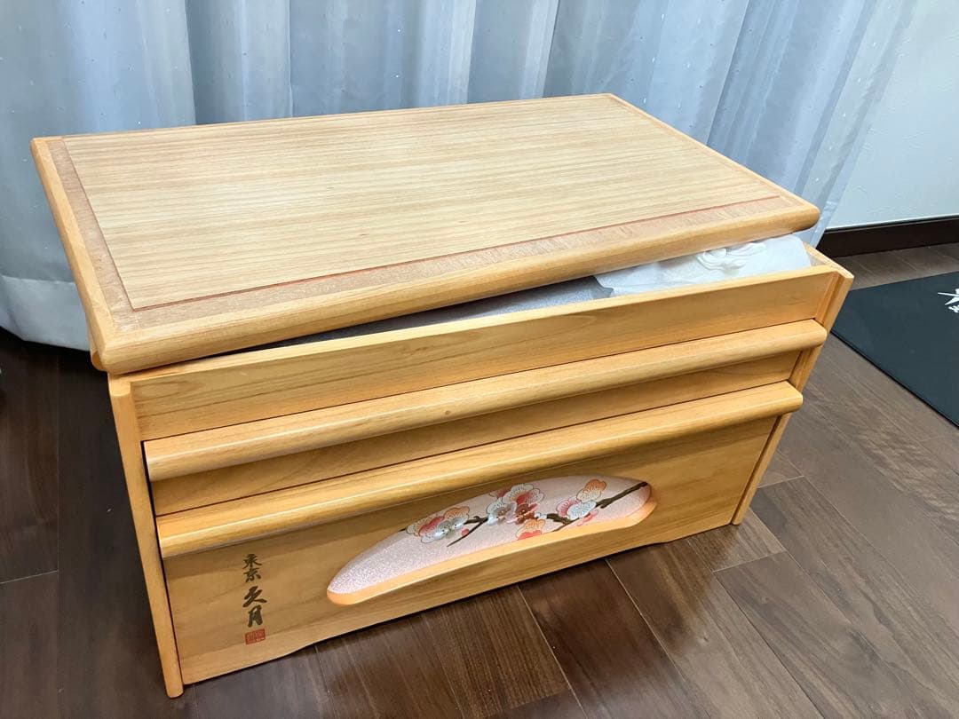 久月　お雛様　ほのかシリーズ　収納　3段　棚　コンパクト　杉田明十志・新井久夫作