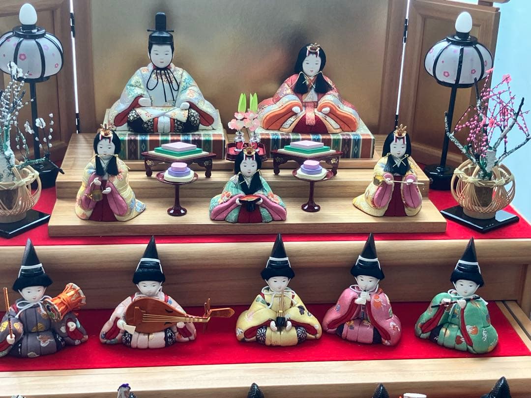 久月　お雛様　ほのかシリーズ　収納　3段　棚　コンパクト　杉田明十志・新井久夫作