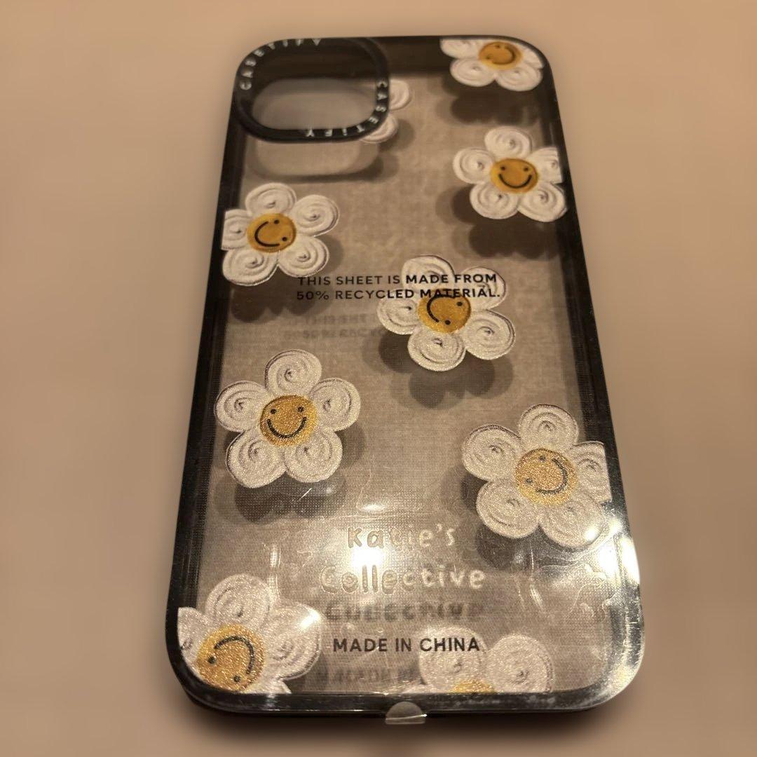 CASETiFY iPhone15plus ケースカバー　花柄　ケースティファイ