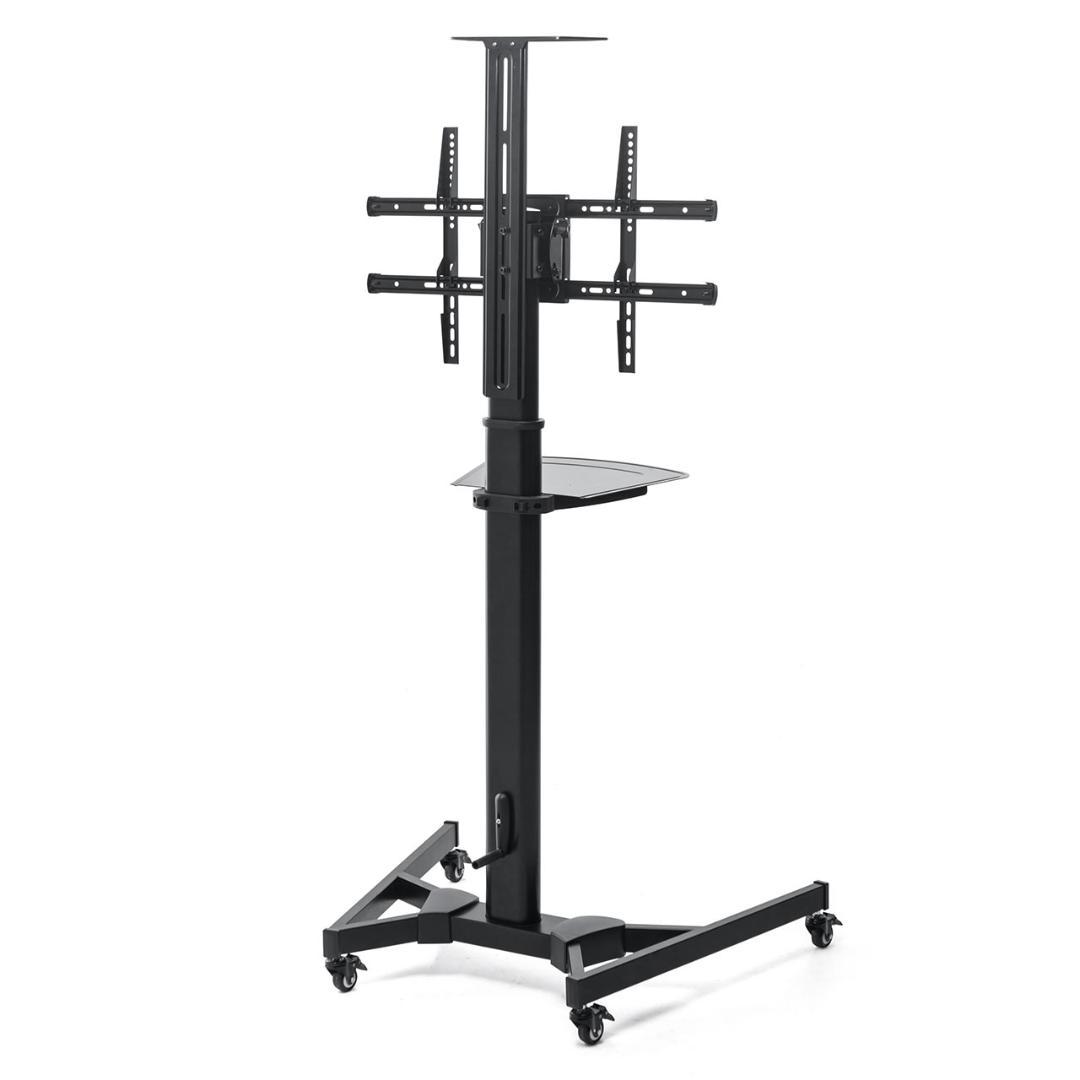 テレビスタンド 32型～75型対応 手動上下昇降 90°回転 100-PL012