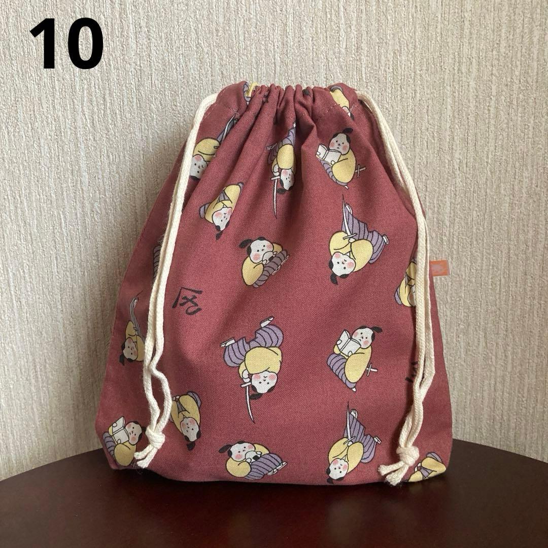 ハンドメイド　巾着　ミニバッグ　和柄　花柄　犬柄　フルーツ柄　アニマル柄　A