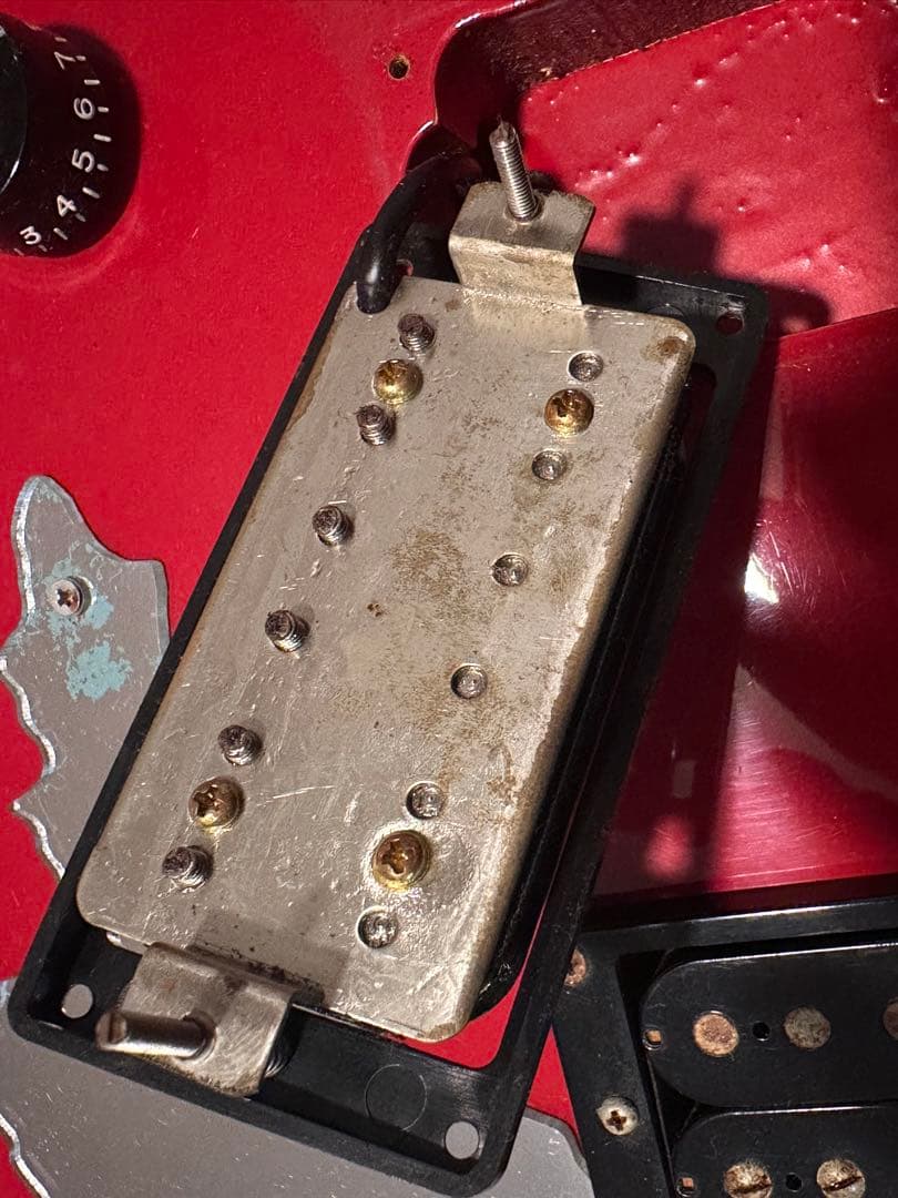 高崎晃　ランダムスター　赤ボディメイプル指板