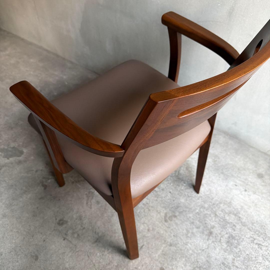 美品　飛騨家具　白川木工　HALS ダイニングアームチェア