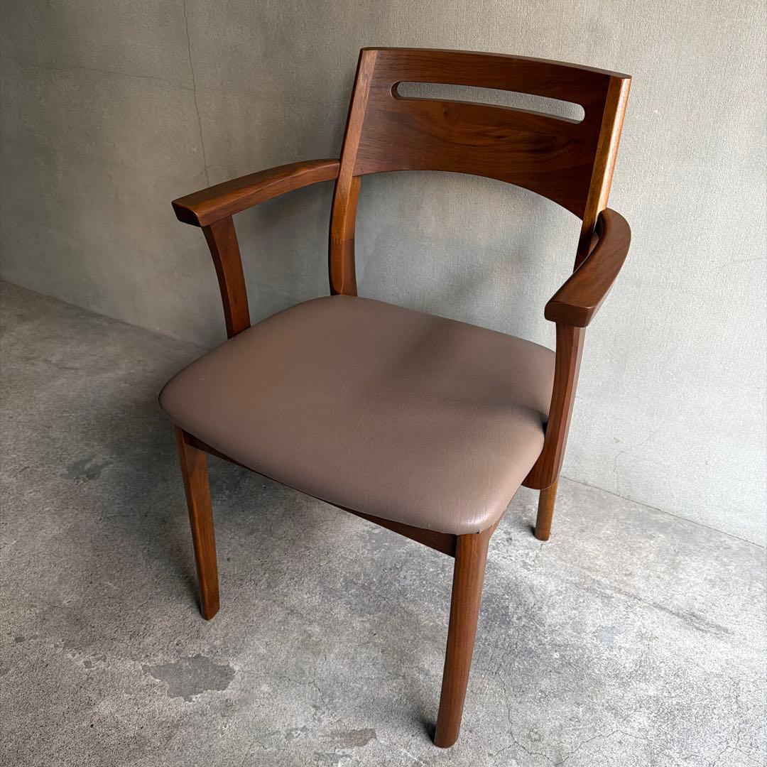 美品　飛騨家具　白川木工　HALS ダイニングアームチェア
