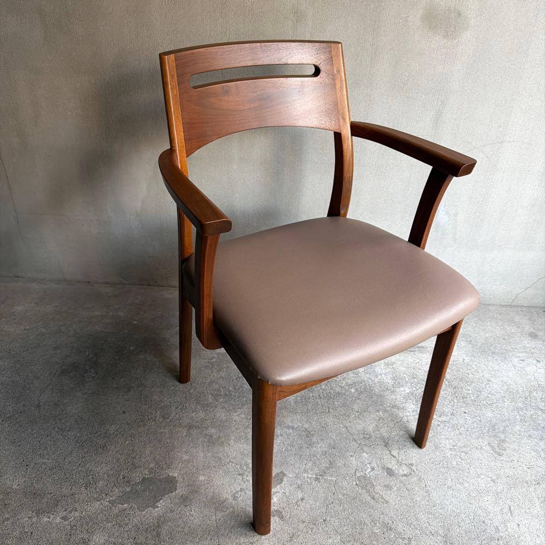 美品　飛騨家具　白川木工　HALS ダイニングアームチェア