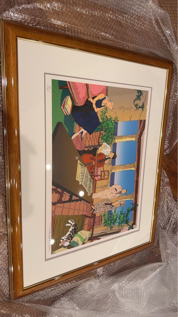 わたせせいぞう 版画（シルクスクリーン）「サンセットパーティ」限定77/100