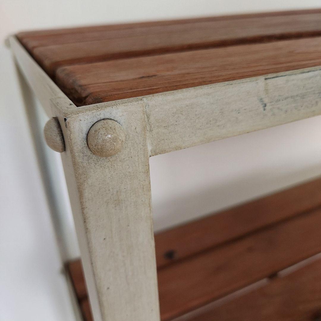 オールドメゾン キャスター付 アイアン オープンシェルフ お手入れワックス付