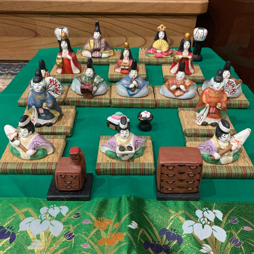 手捻りお雛様　ひな祭り　雛人形飾り