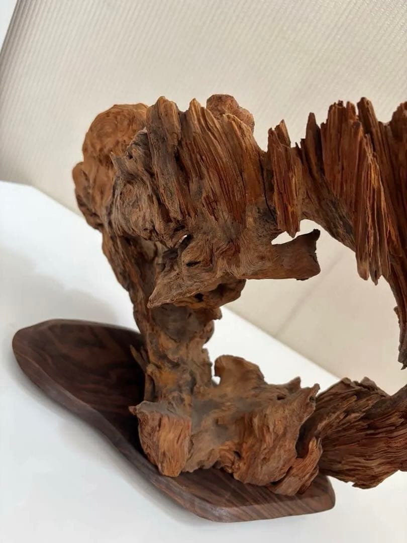 自然木のアーチ型置物