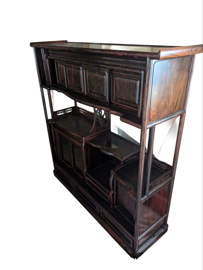 茶棚 茶箪笥 紫檀 古家具 飾り棚
