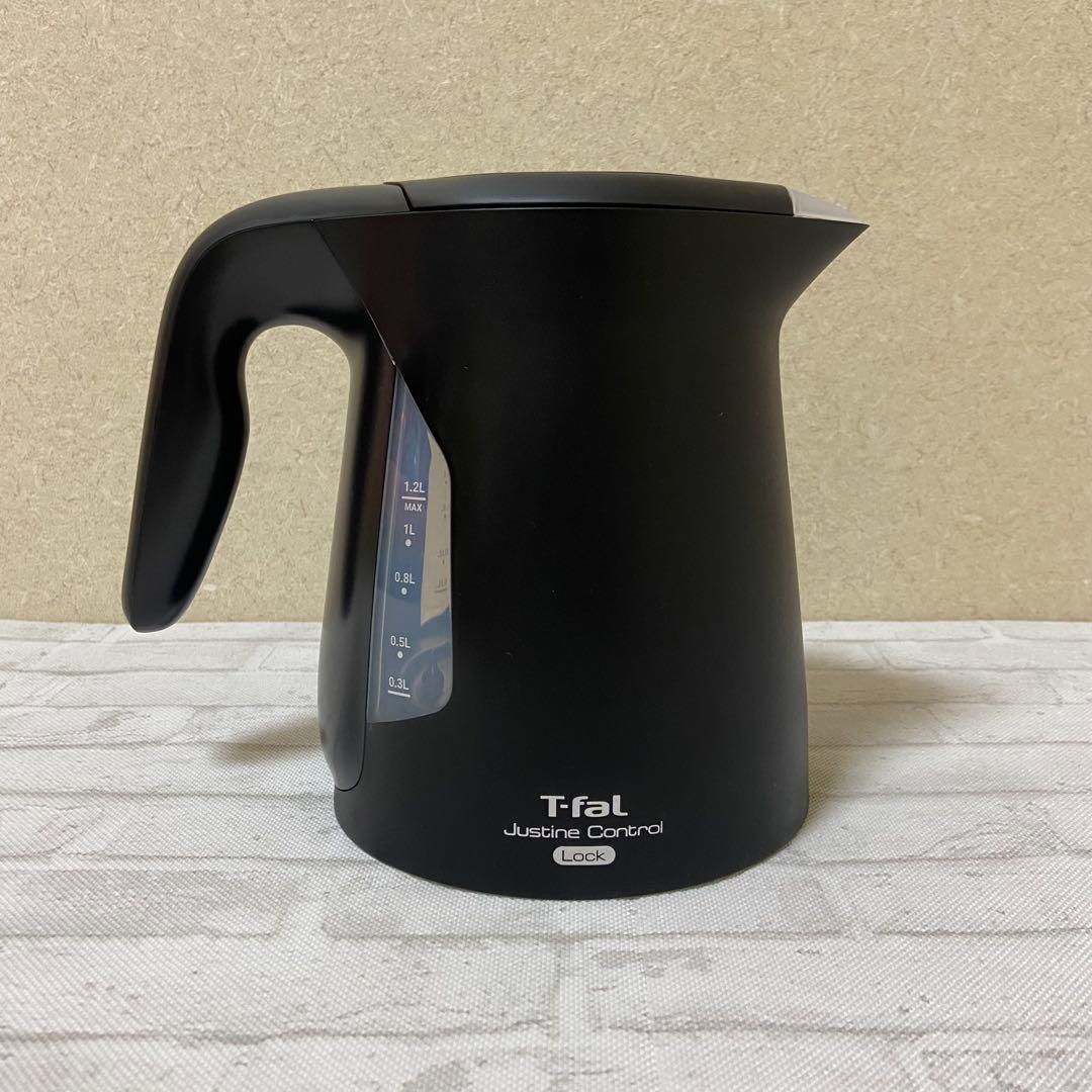 T-fal ジャスティン ロック コントロール ブラック 1.2L 電気ケトル