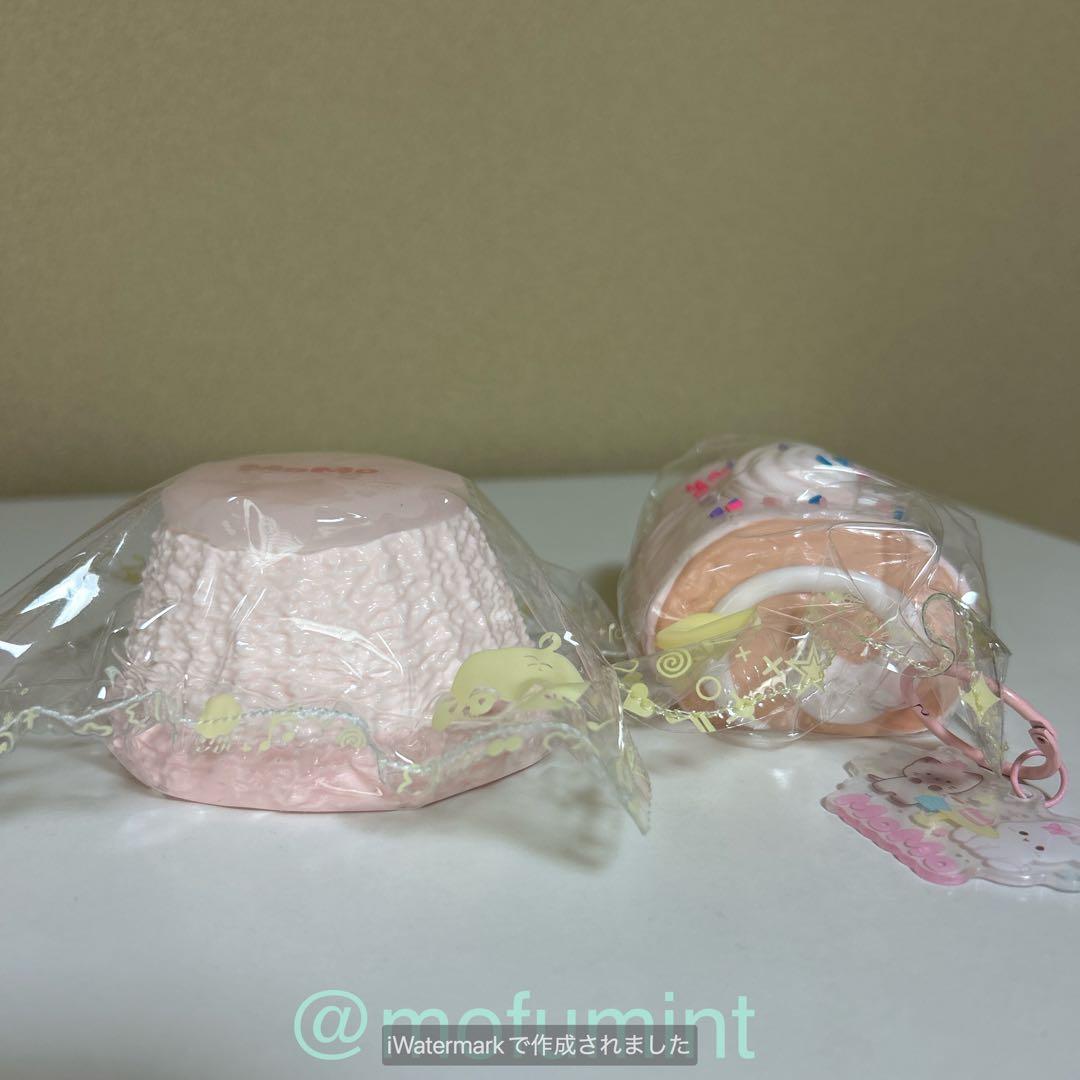 MoMo スクイーズ クリームいちごロール クリームチョコロール ももプリン 桃